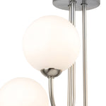 Load image into Gallery viewer, Silver Globo di vetro Chandelier - 3 globes
