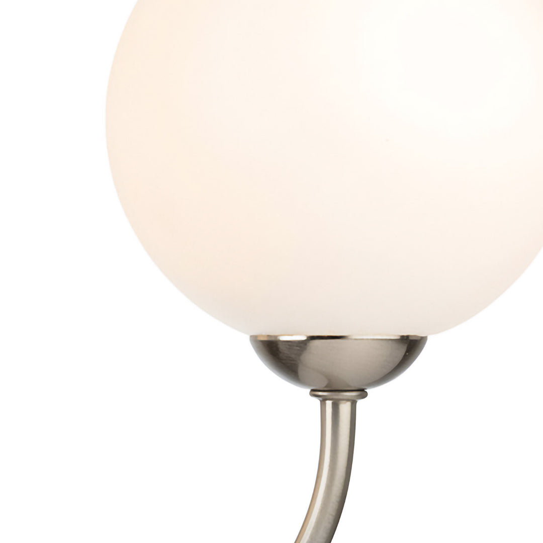 Silver Globo di vetro Chandelier - 3 globes