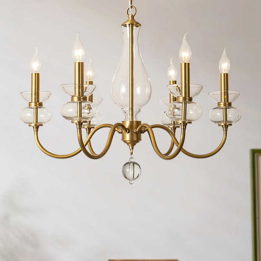 Bergdorf Glass Chandelier
