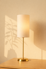 Load image into Gallery viewer, اباجورة تافولو ذهبية مصغرة - بيج