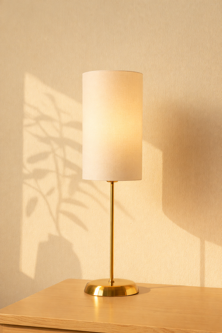 اباجورة تافولو ذهبية مصغرة - بيج