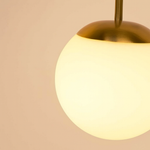 Load image into Gallery viewer, Gold Globo di vetro table lamp - 2 globes
