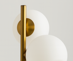 Load image into Gallery viewer, Gold Globo di vetro floor lamp  - 5 globes