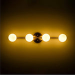 Load image into Gallery viewer, Gold Globo di vetro Chandelier - 4  globes
