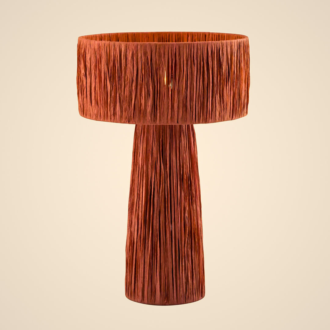 Shelby table lamp - reddish brown
