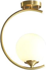 Load image into Gallery viewer, Gold Globo di vetro Pendant light
