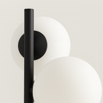 Load image into Gallery viewer, Black Globo di vetro floor lamp  - 5 globes