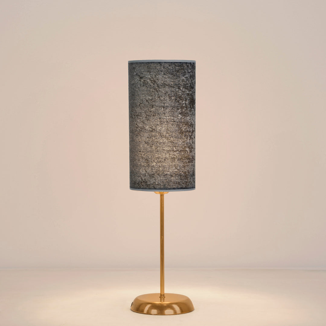 petit Tavolo gold table lamp - Grey (Velvet)