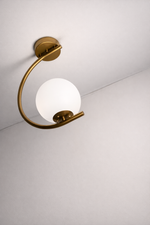 Load image into Gallery viewer, Gold Globo di vetro Pendant light
