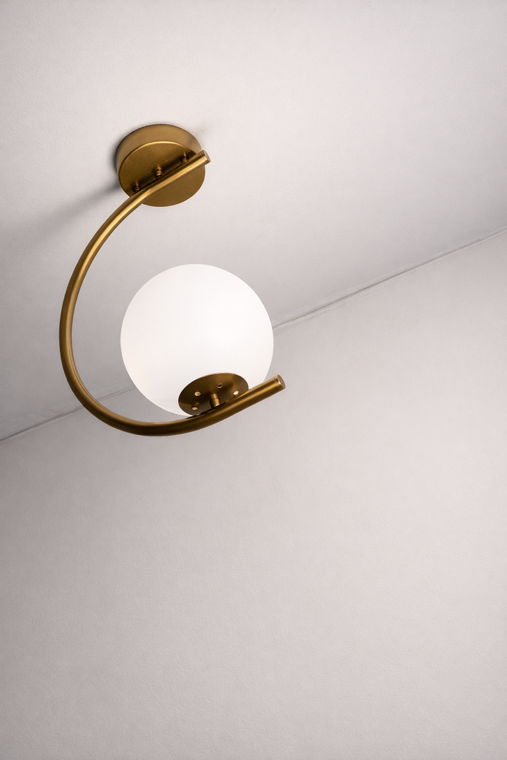 Gold Globo di vetro Pendant light