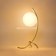 Gold  turn Globo di vetro table lamp