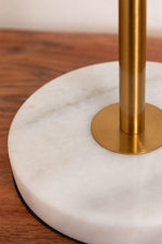 Load image into Gallery viewer, Gold Globo di vetro table lamp - 3 globes

