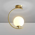 Load image into Gallery viewer, Gold Globo di vetro Pendant light
