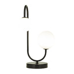 Load image into Gallery viewer, Black Globo di vetro table lamp - 2 globes
