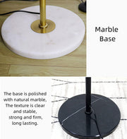 Black Globo di vetro floor lamp  - 5 globes