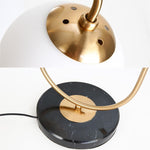 Load image into Gallery viewer, Black Globo di vetro table lamp - 2 globes (marble edition)
