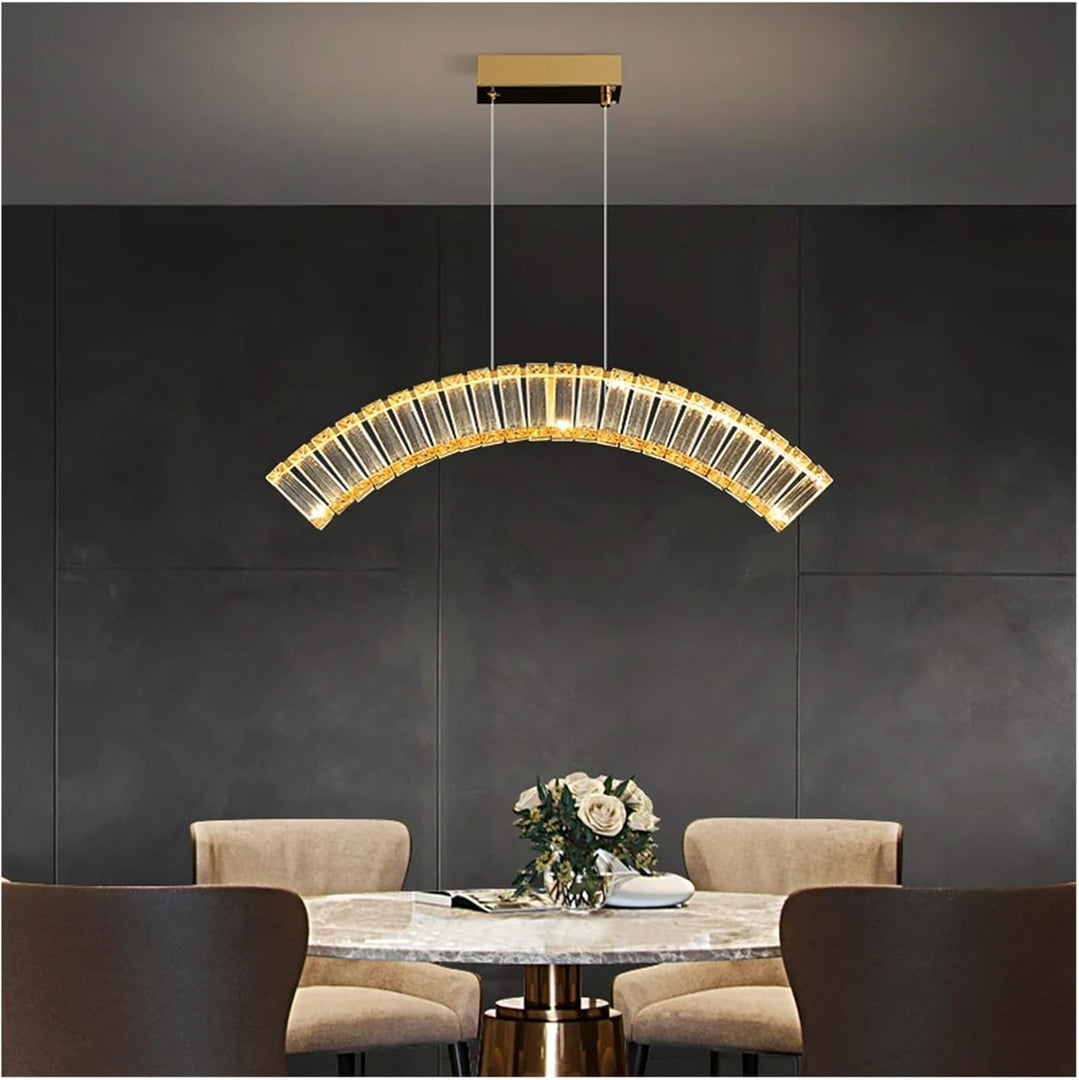Sparkle arc Gold LED Pendant chandelier