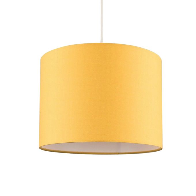 Drum Lampshade Lighting Unit - Yellow