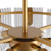 Aurora round Cascade Chandelier -Gold (single level)