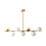 Gold Globo di vetro Chandelier - 7 globes