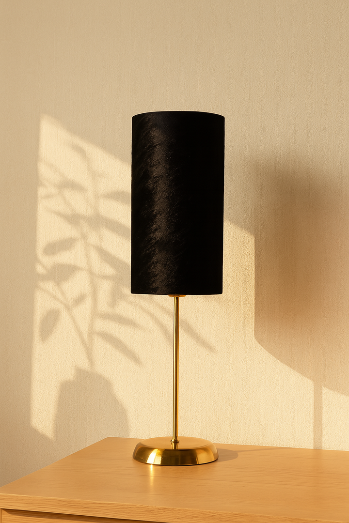 petit Tavolo gold table lamp - black (Velvet)