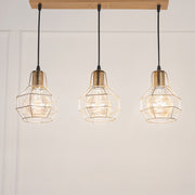 Bomb fit line Chandelier  - Gold