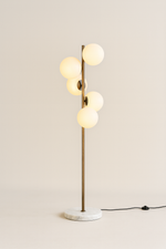 Load image into Gallery viewer, Gold Globo di vetro floor lamp  - 5 globes