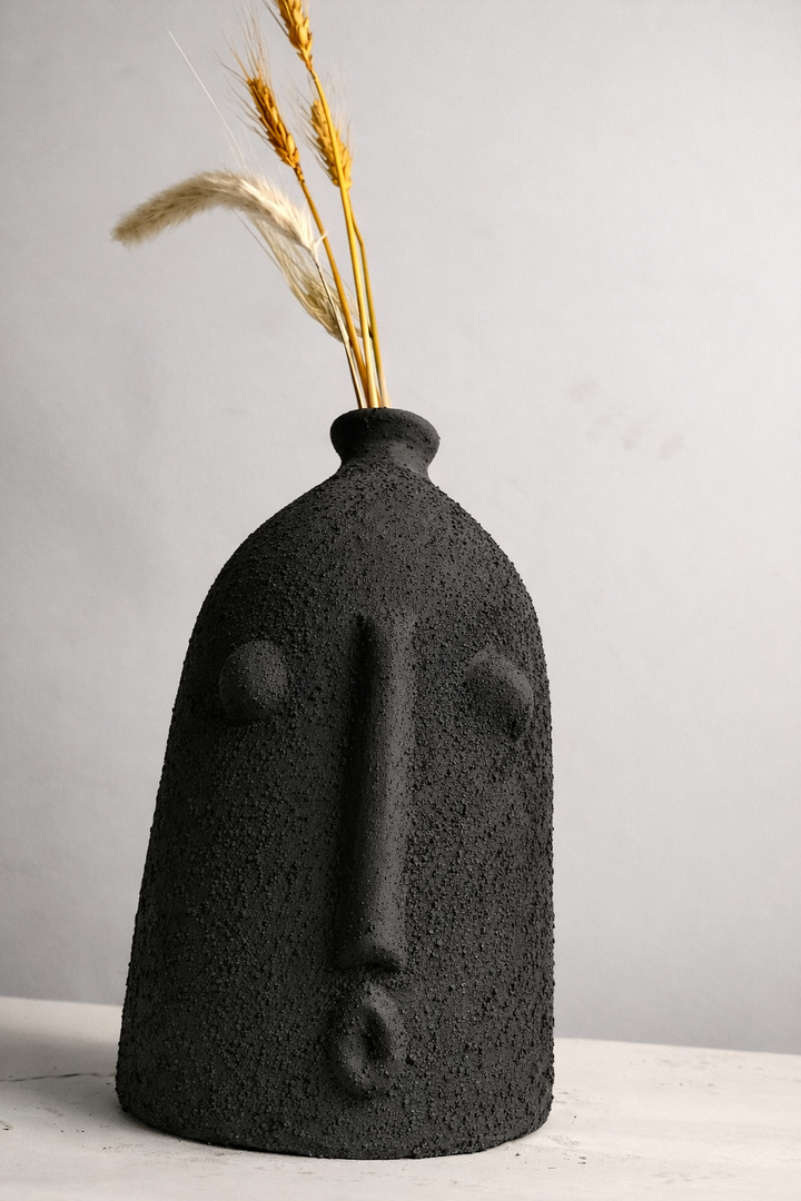 Alfeo Black Vase ( includes dried stems)