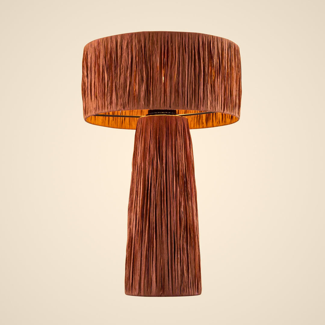 Shelby table lamp - reddish brown