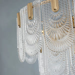Load image into Gallery viewer, Aurora round Cascade Chandelier -Gold (3 levels)