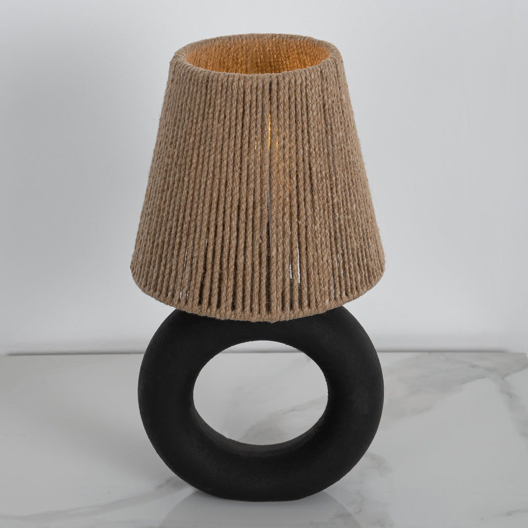 Ciambella Black Table Lamp - Brown