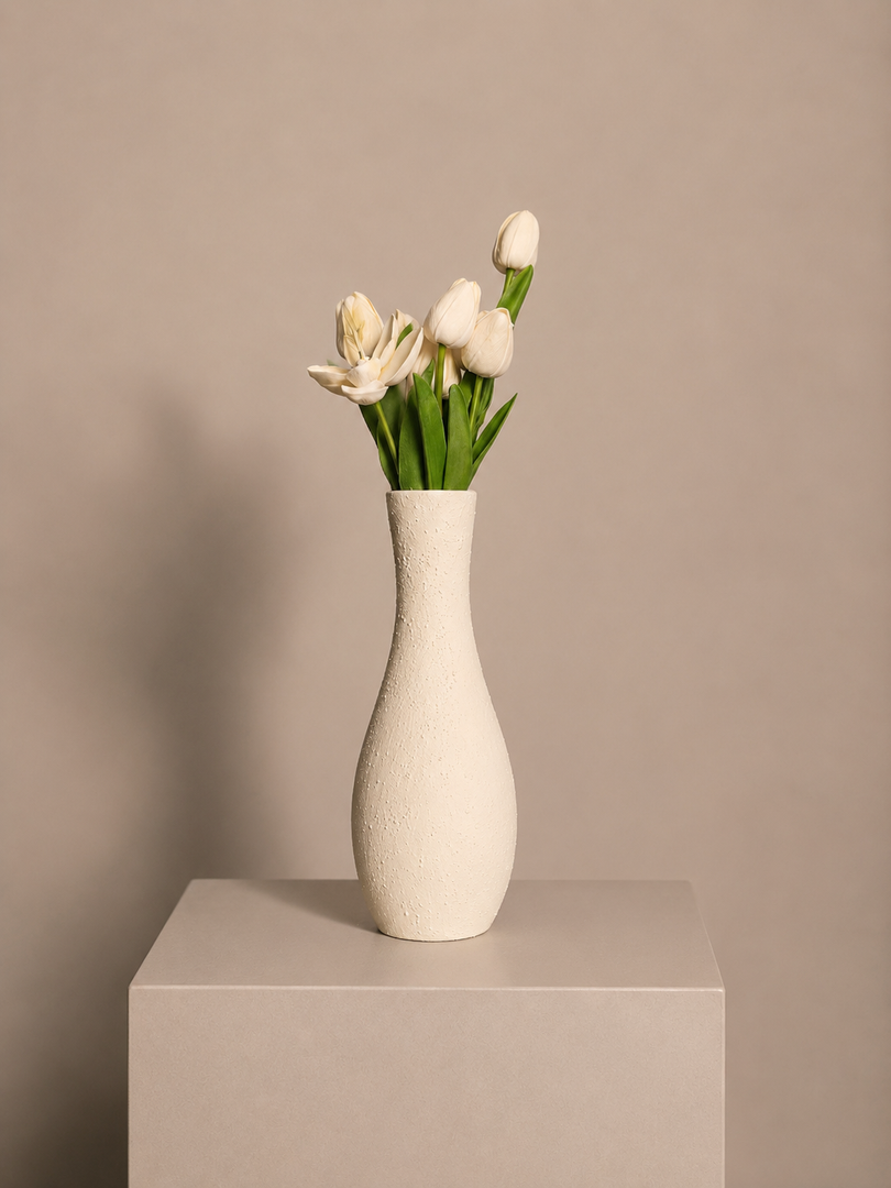 DIAMANTE Vase - off white