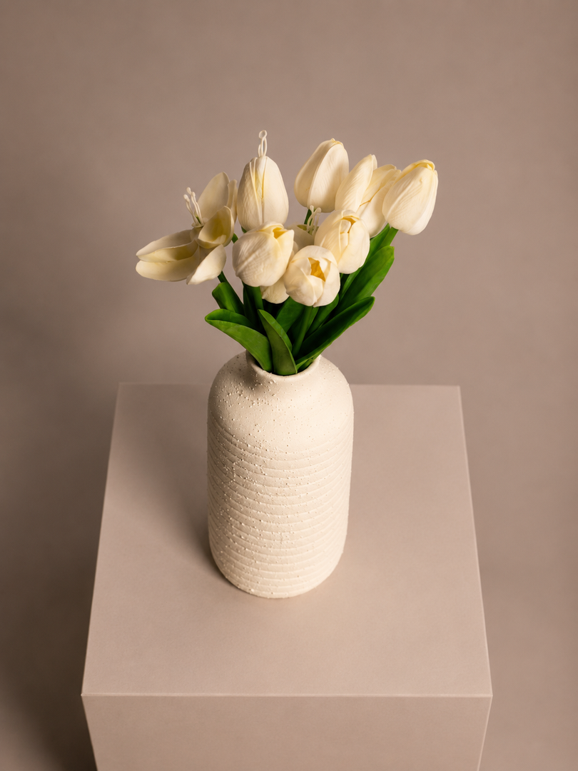 Ripely Vase - off white