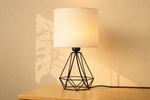 Load image into Gallery viewer, Diamond fit table lamp - Black