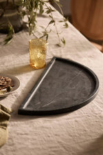 Load image into Gallery viewer, Black Marquina marble serving tray