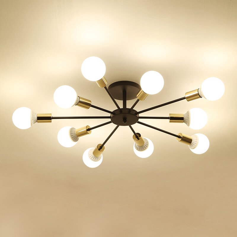 Steco chandelier - 10 branches - Black