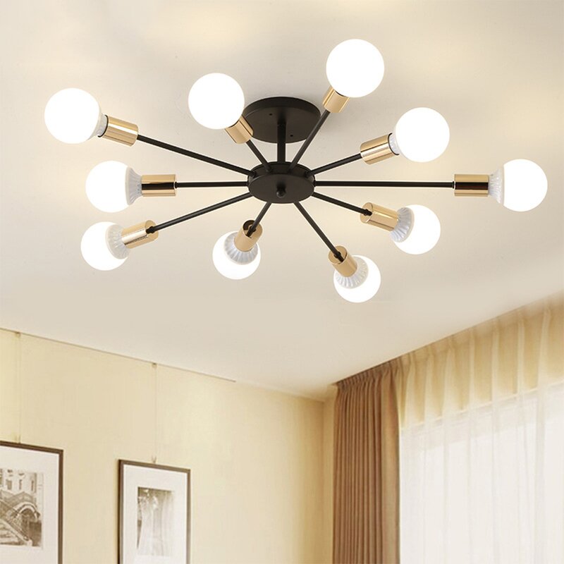 Steco chandelier - 10 branches - Black