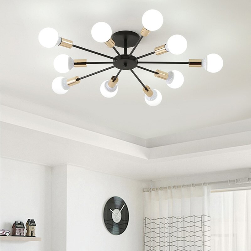 Steco chandelier - 10 branches - Black