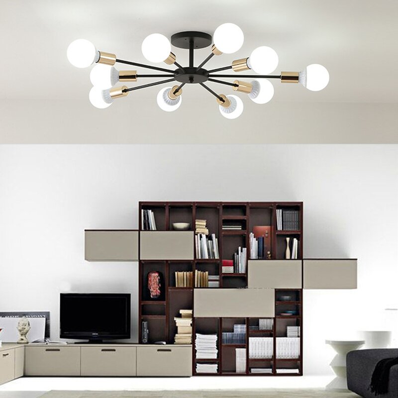 Steco chandelier - 10 branches - Black