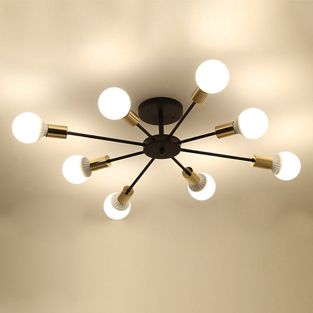Steco chandelier - 8 branches - Black