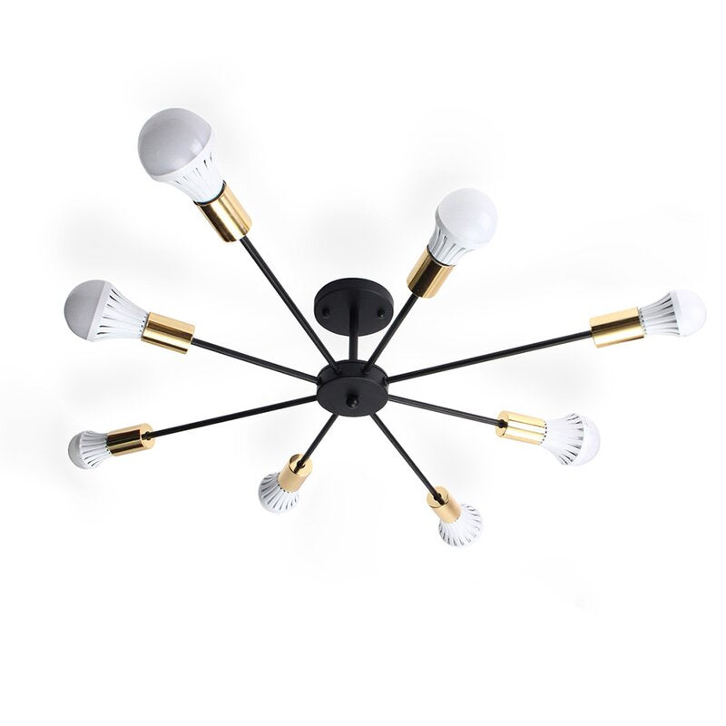 Steco chandelier - 8 branches - Black