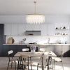Cascata Perla oval Chandelier - Gold