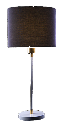 Tavolo white table lamp - black