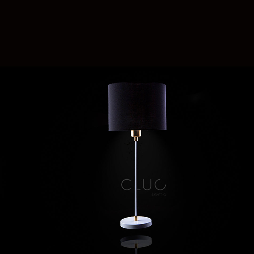 Tavolo white table lamp - black