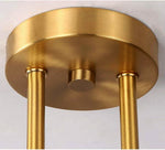 Load image into Gallery viewer, Gold turn Globo di vetro Chandelier - 3 globes

