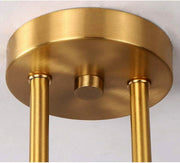 Gold turn Globo di vetro Chandelier - 3 globes