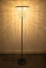 Load image into Gallery viewer, classico crystal floor lamp - black