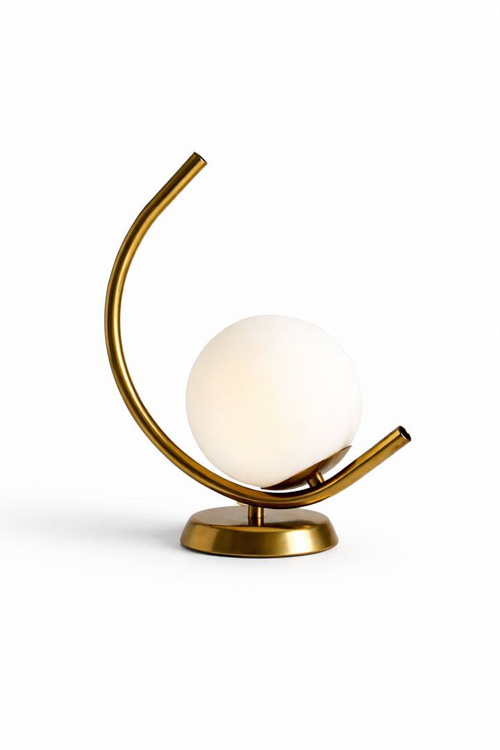 Gold Globo.turn di vetro table lamp