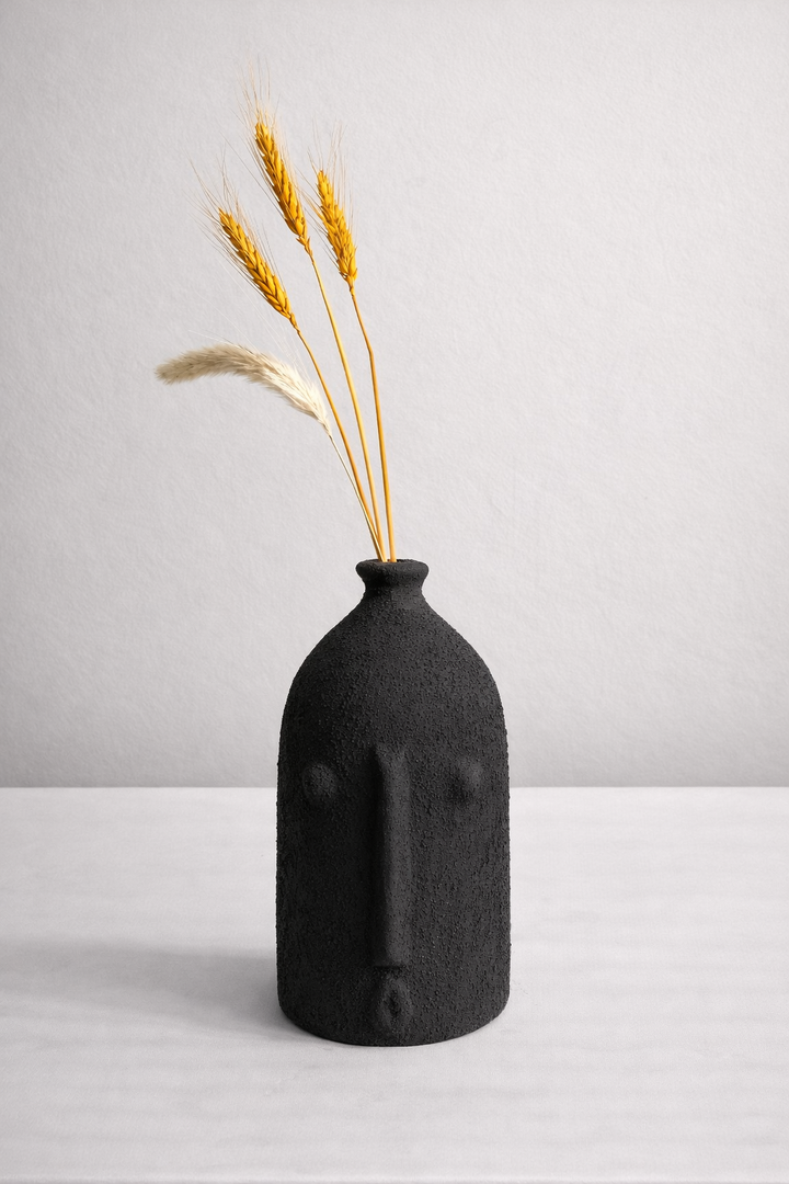 Alfeo Black Vase ( includes dried stems)