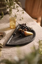 Load image into Gallery viewer, Black Marquina marble serving tray